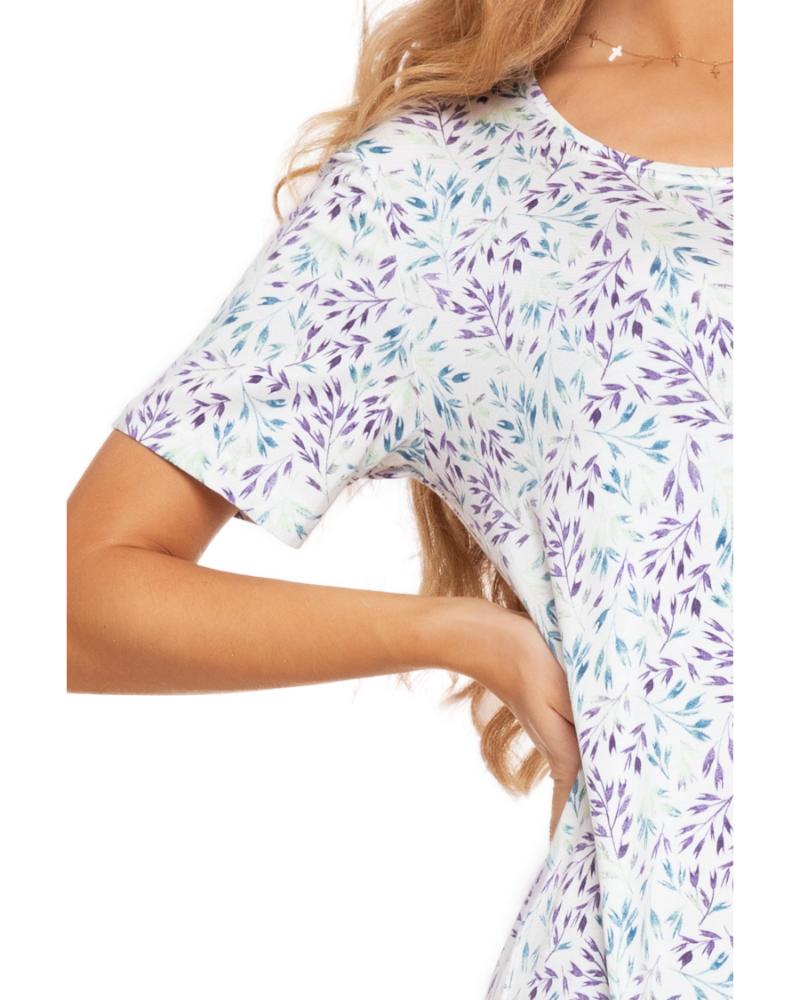 Camasa de noapte plus size din vascoza