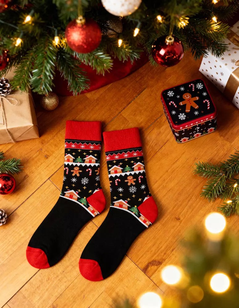Șosete lungi de Crăciun pentru femei