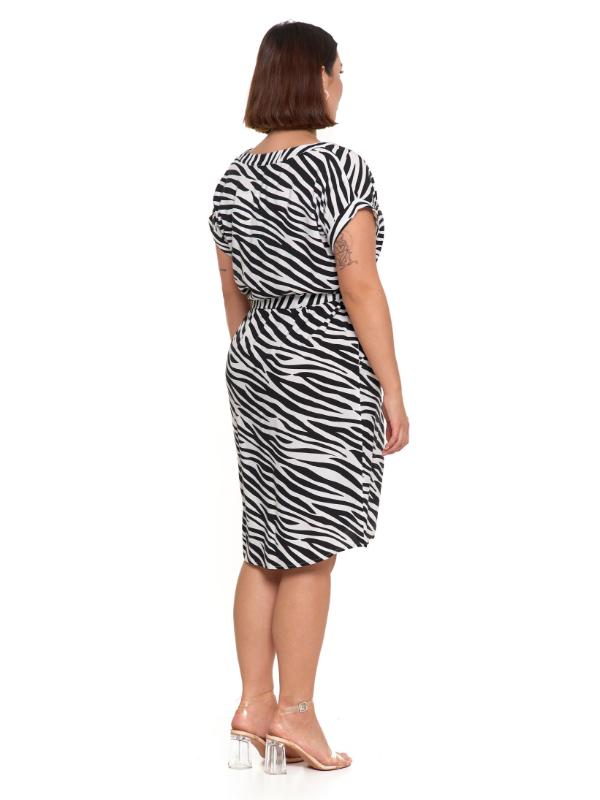 Rochie din viscoza cu cordon