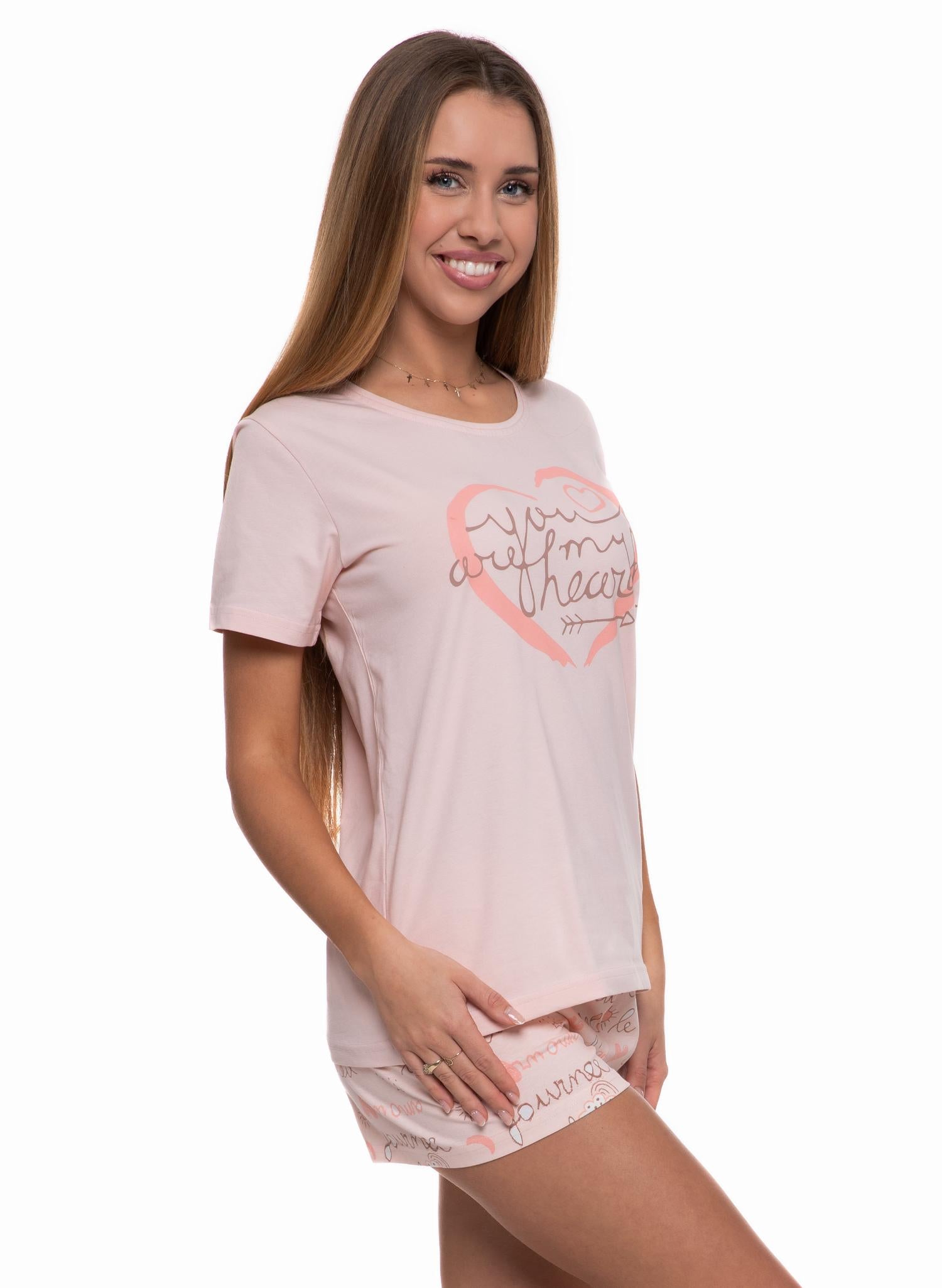 Pijama cu mâneca scurtă "Heart"