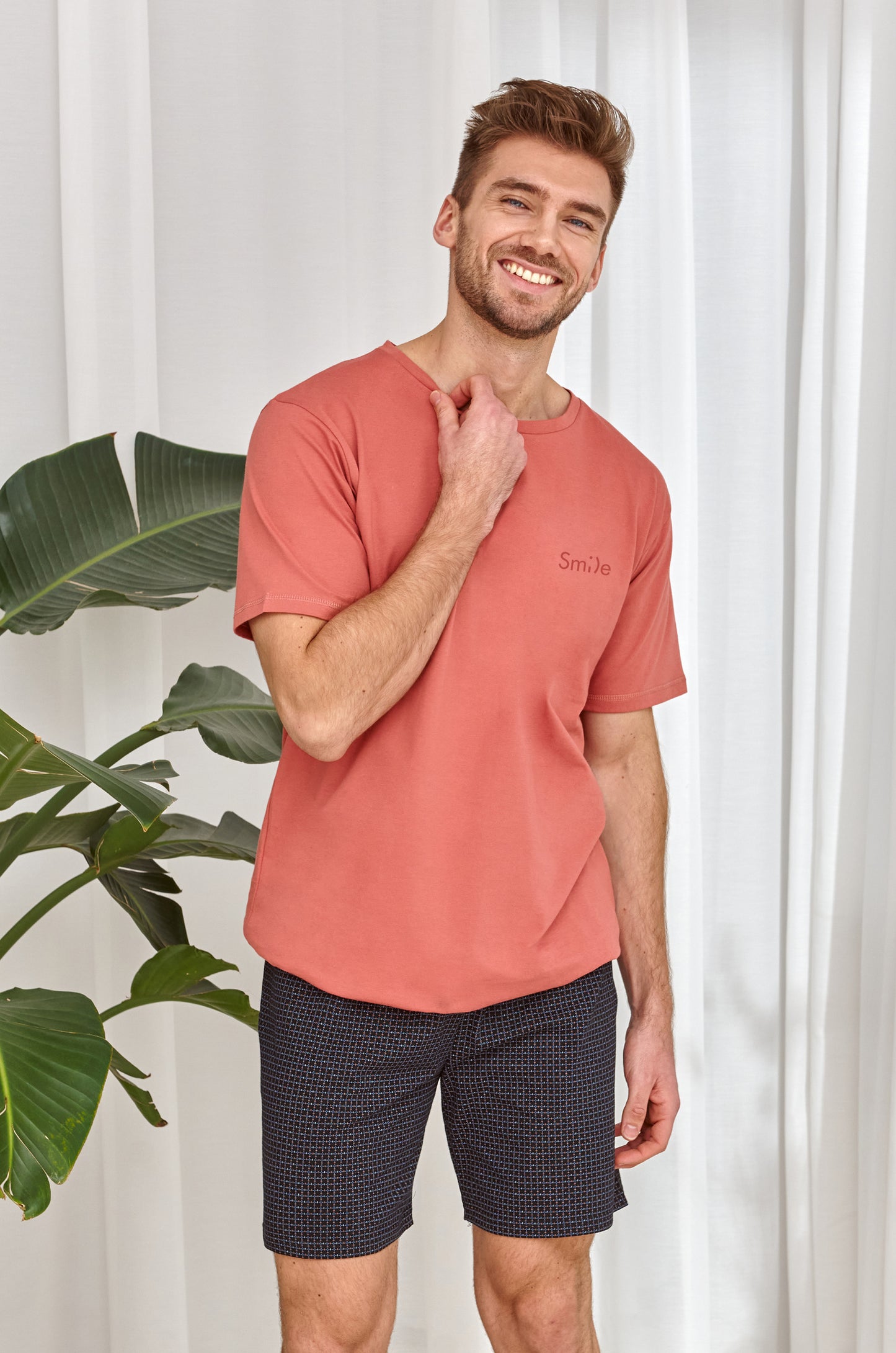 Pijama cu maneca scurta "Smile"