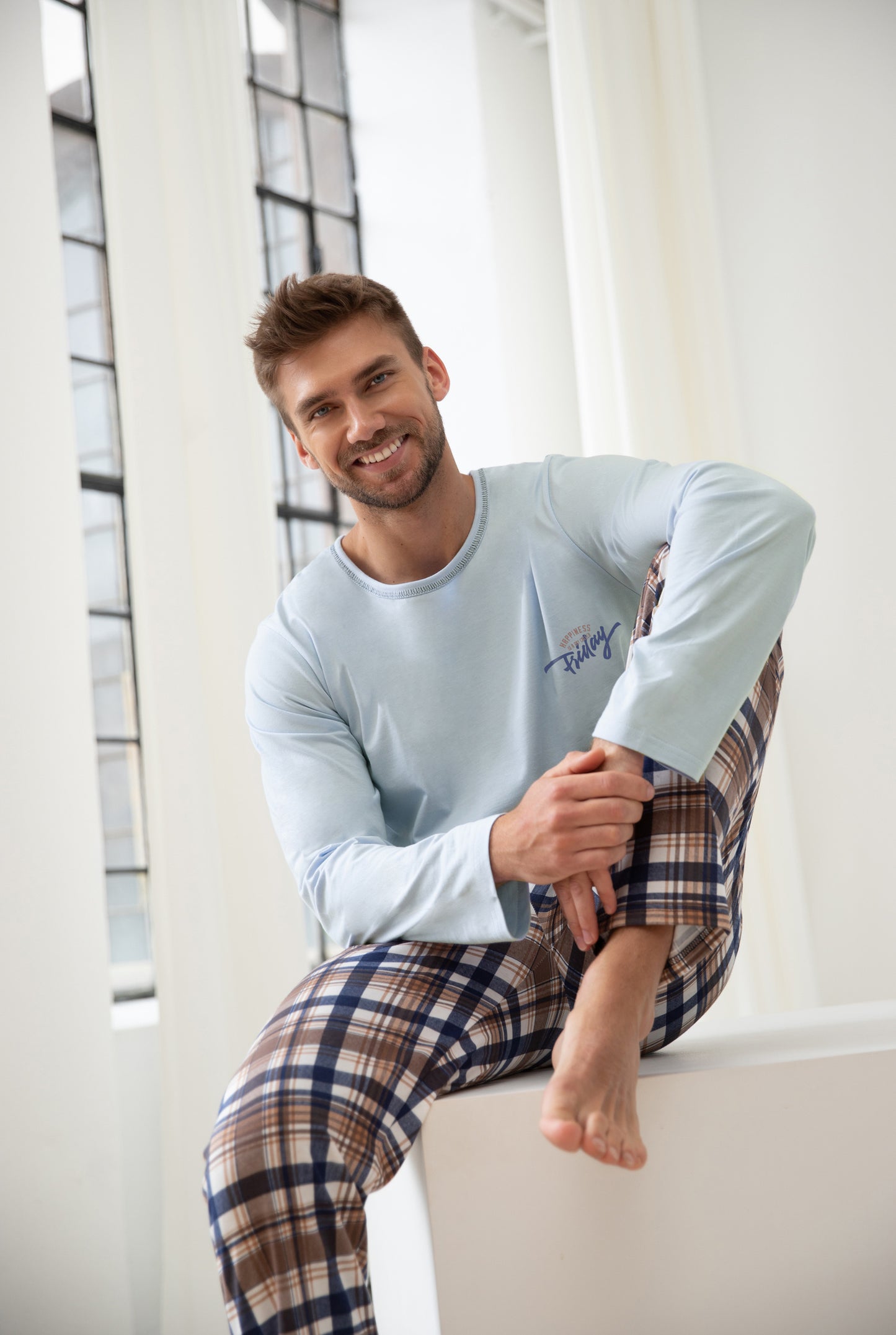 Pijama plus size de barbati