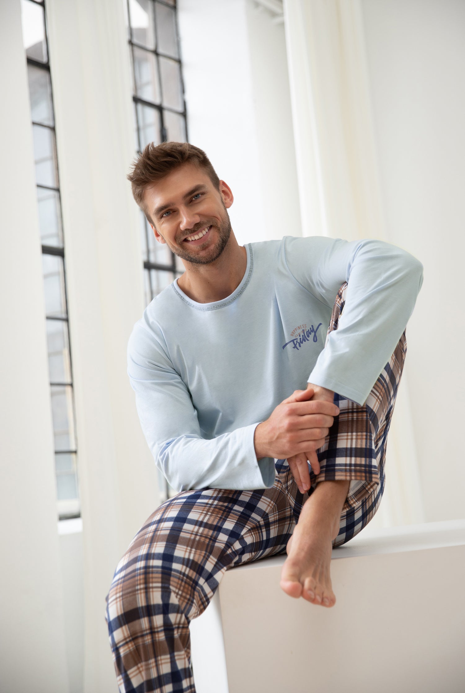 Pijama plus size de barbati