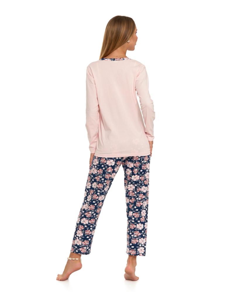 Pijama din bumbac cu nasturi