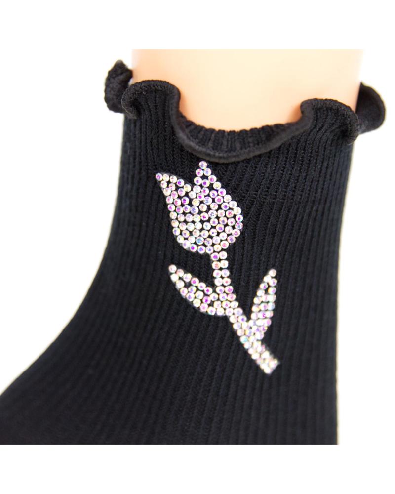 Sosete strasuri floare