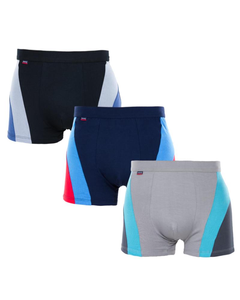 Boxeri cu dunga pe picior din bambus