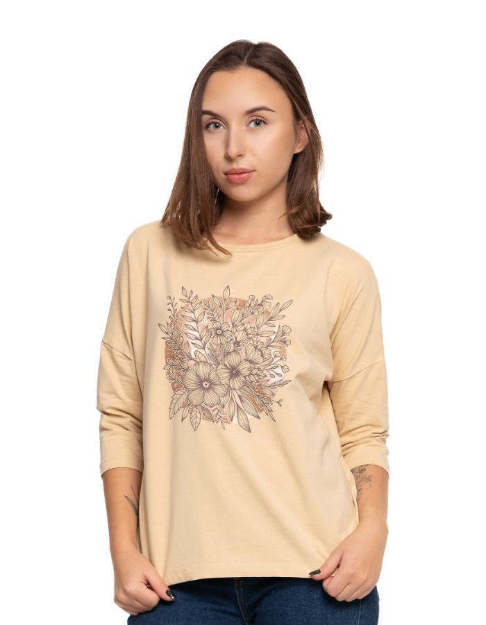 Bluza cu maneca 3/4, bumbac