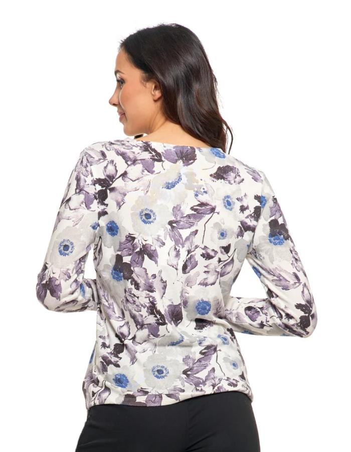 Bluza inflorata vatuita