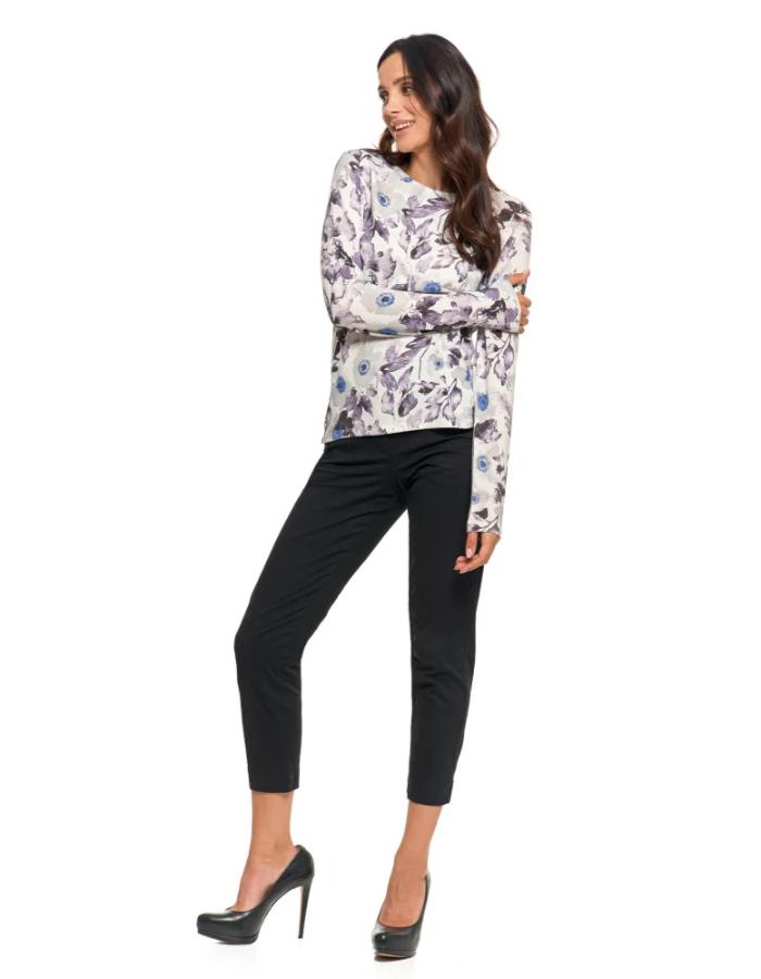 Bluza inflorata vatuita