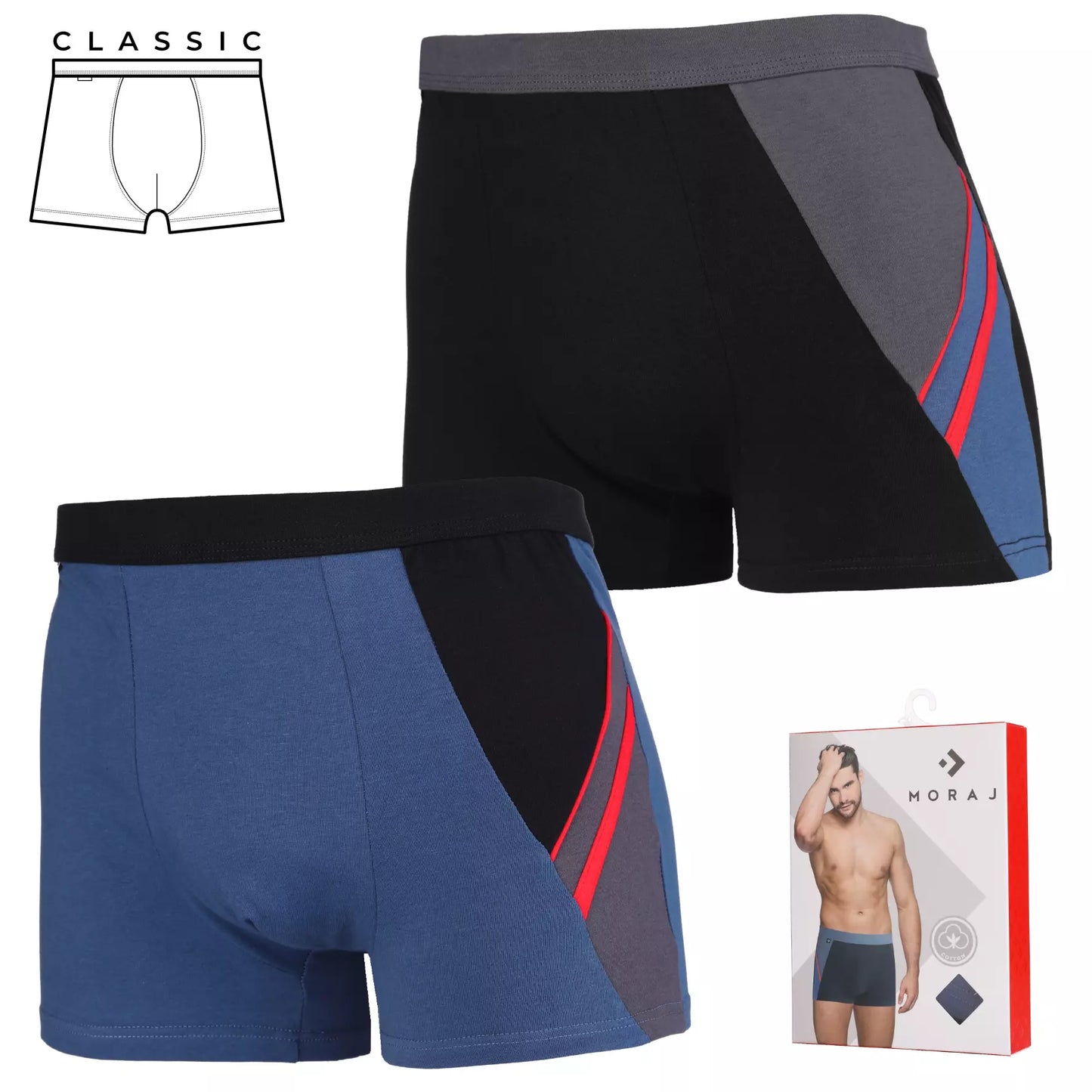 Boxeri barbati cu banda elastica