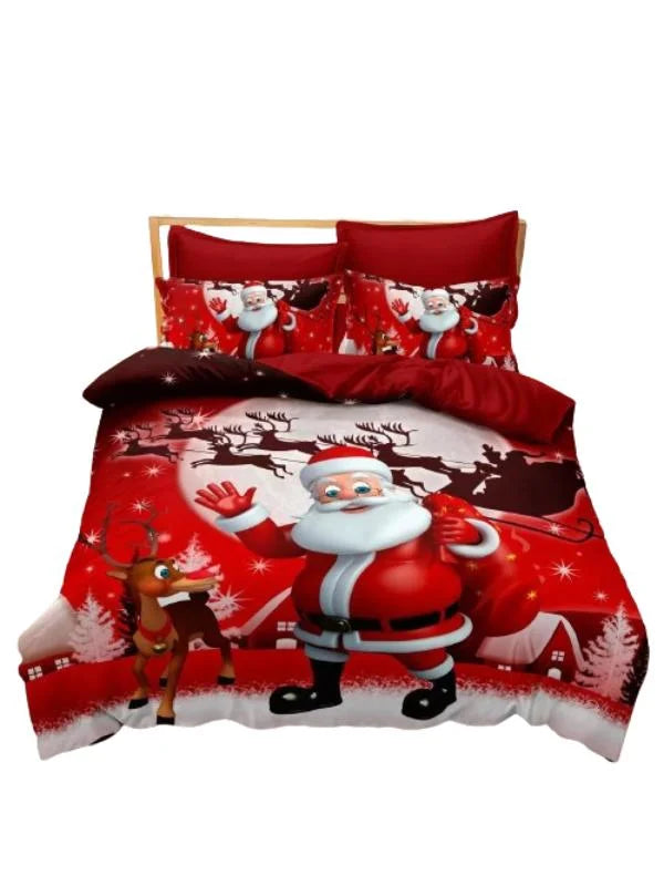 Lenjerie de pat finet "Mos Crăciun"