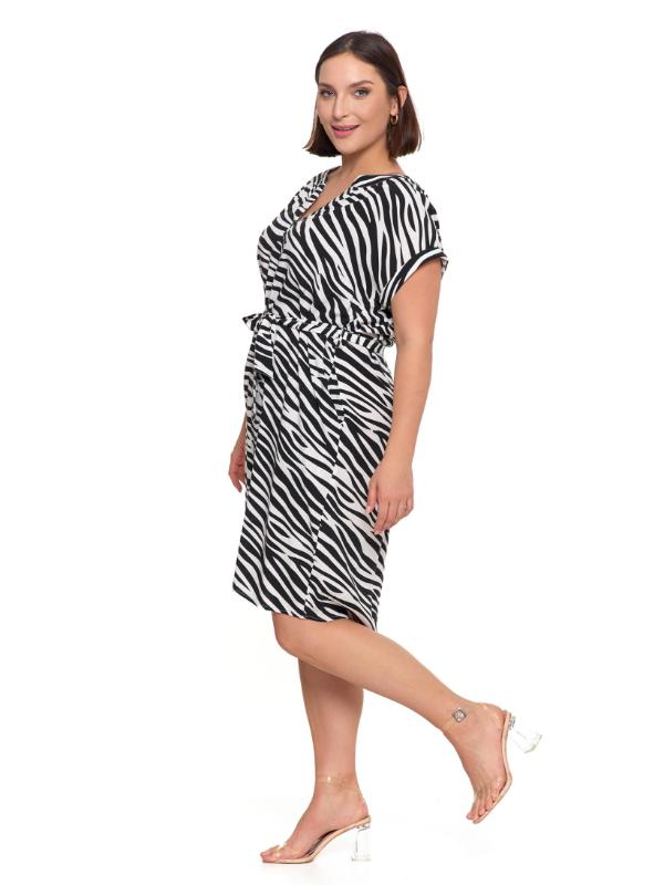 Rochie din viscoza cu cordon