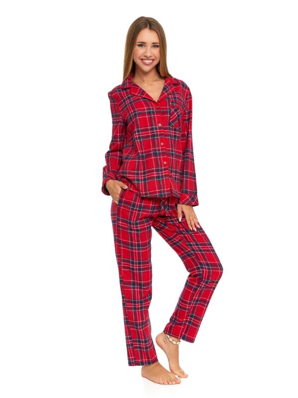 Pijama in carouri cu nasturi