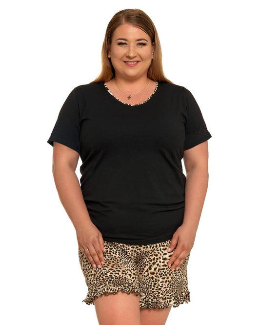 Pijama plus size animal print