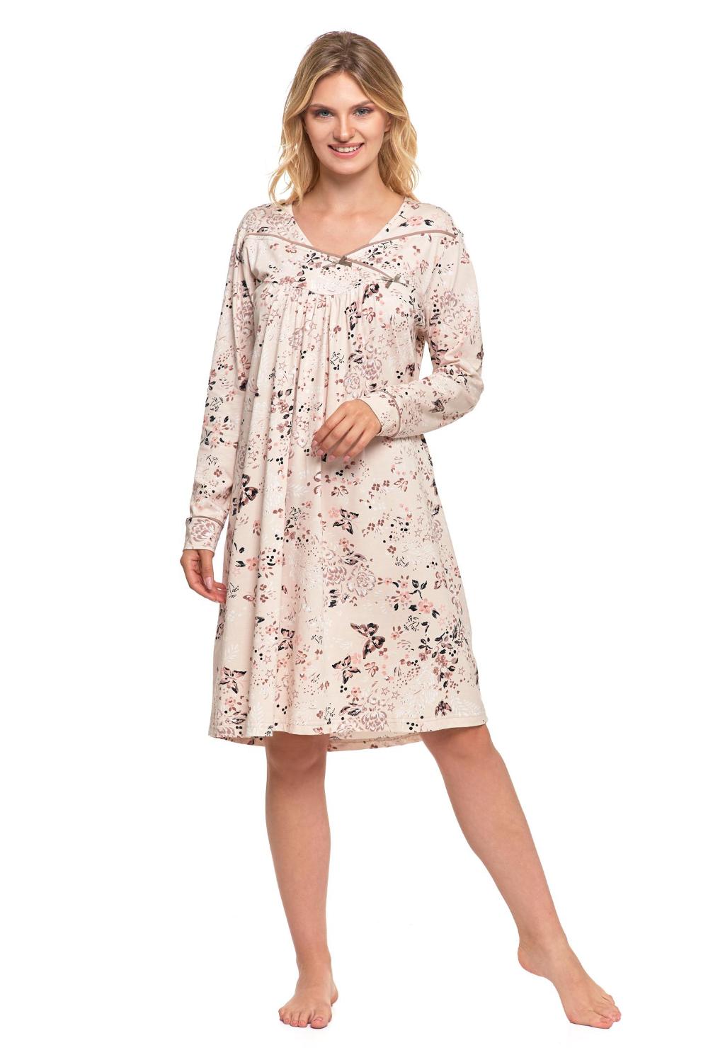 Cămașa de noapte cu print floral