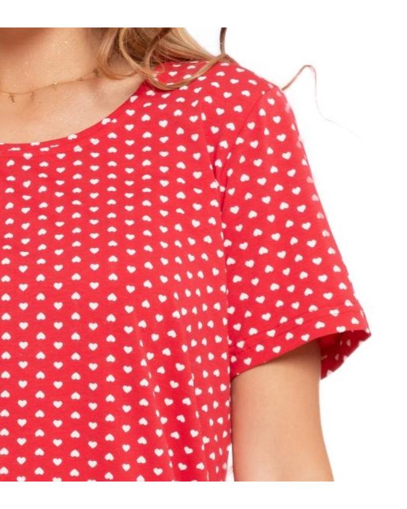 Cămasa de noapte cu maneca scurta