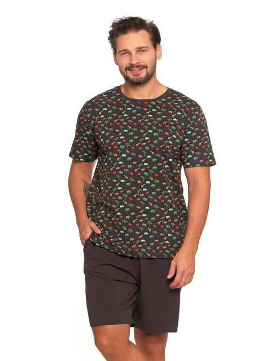 Pijama maro din bumbac