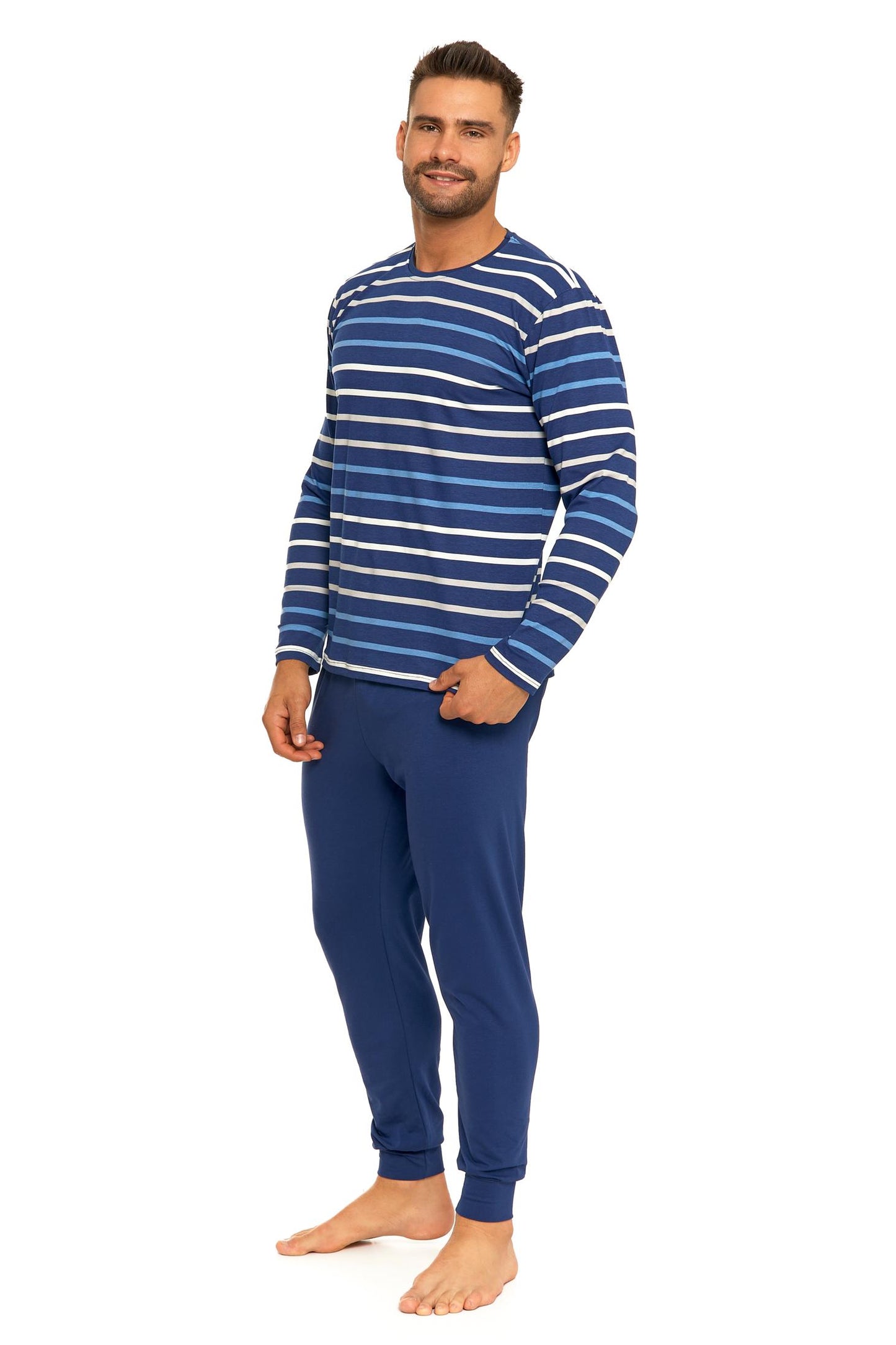 Pijama cu dungi de barbat