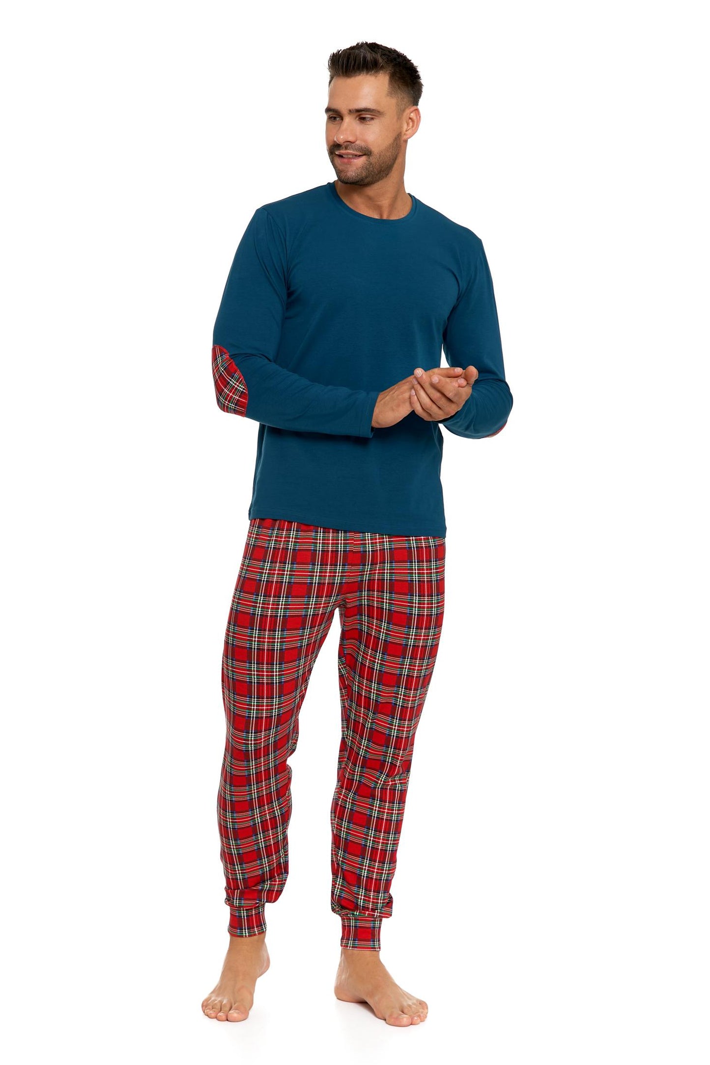 Pijama cu carouri de bărbat