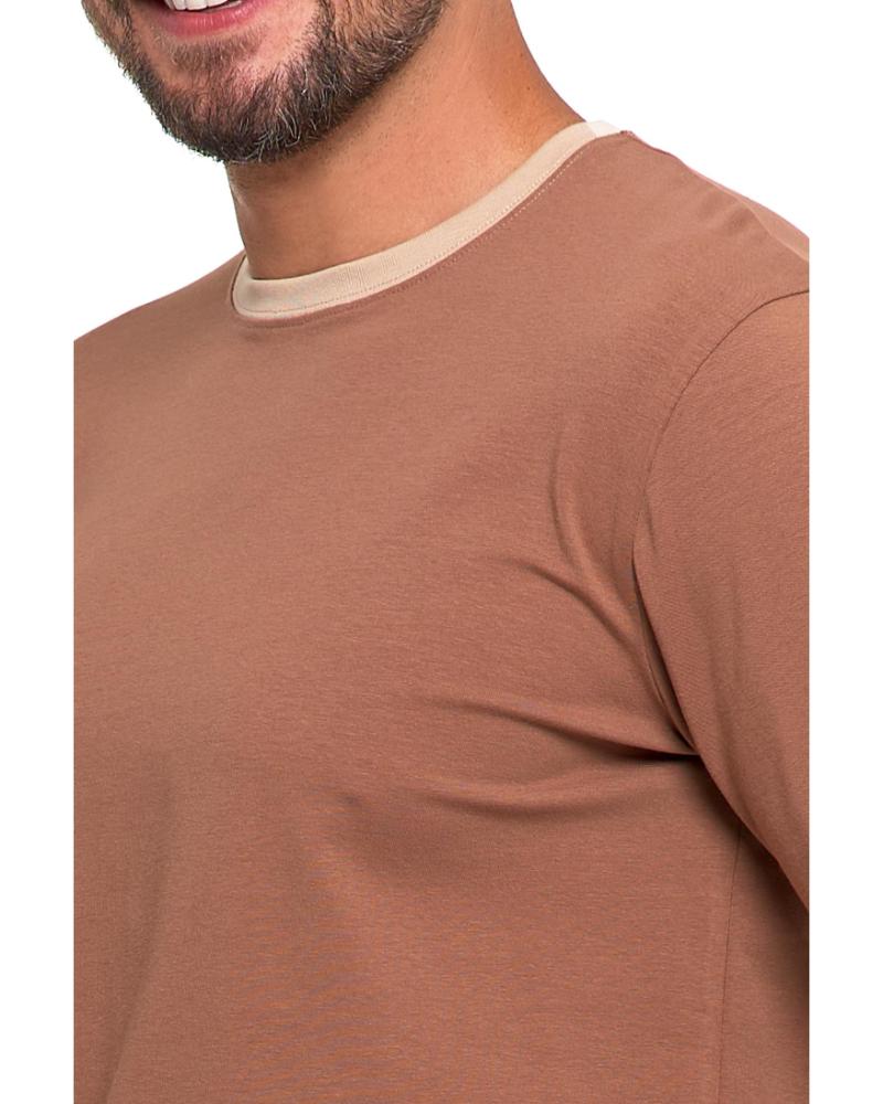 Pijama cu carouri si maneca lunga pentru barbati