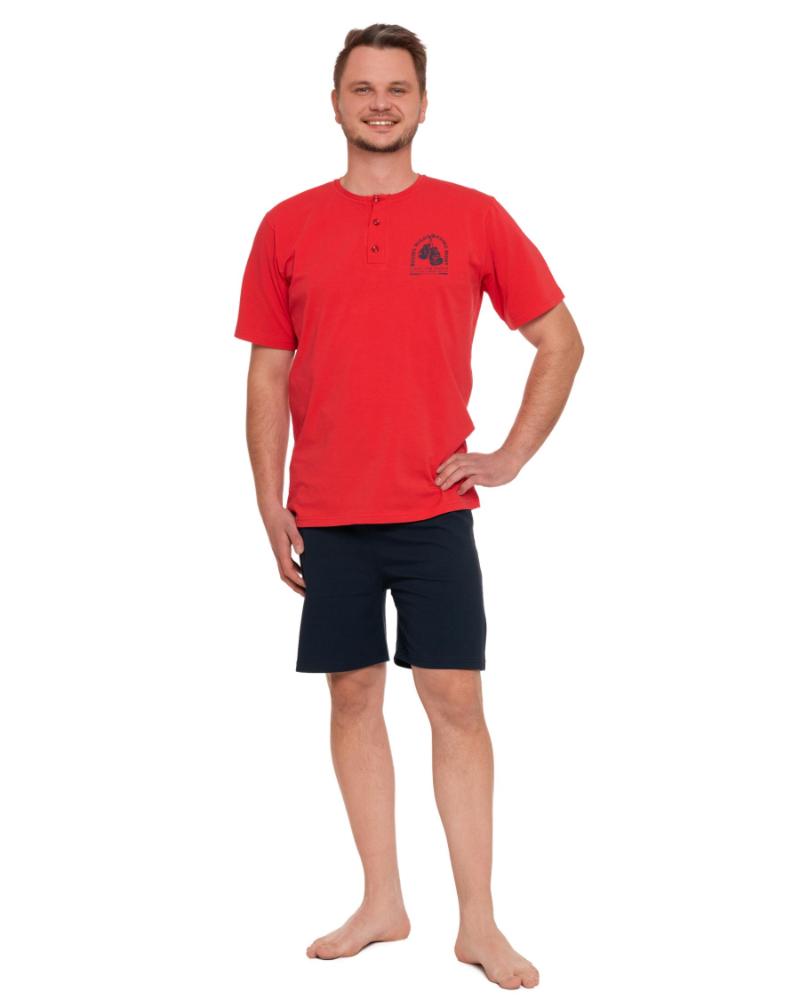 Pijama plus size cu maneca scurta