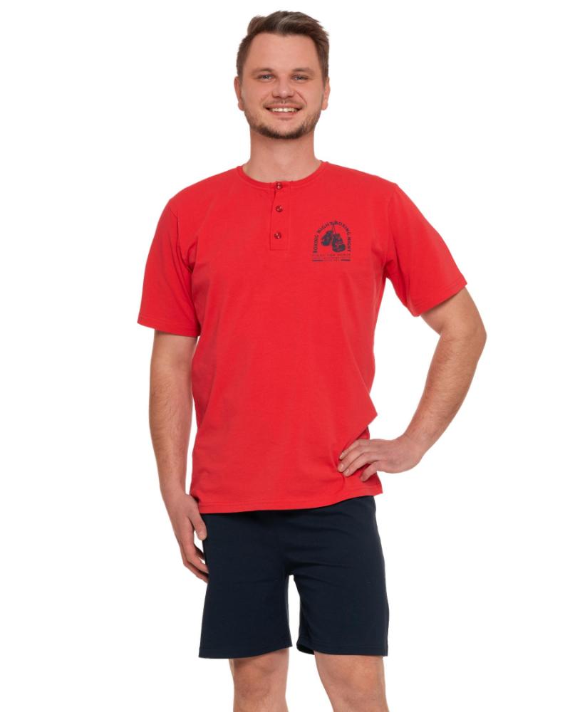 Pijama plus size cu maneca scurta