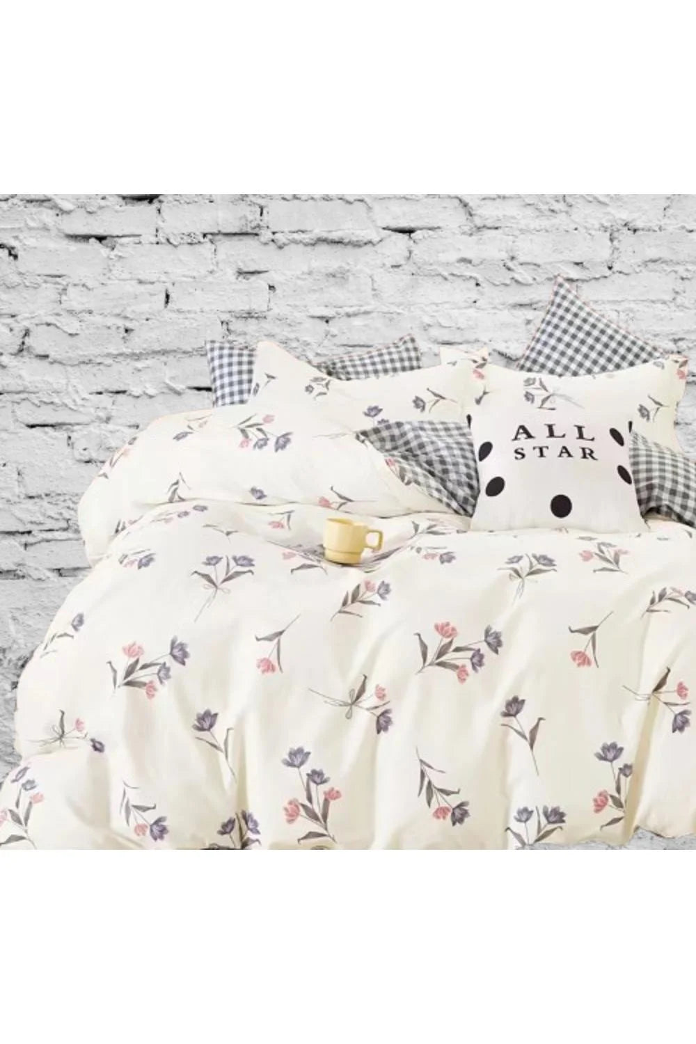 Lenjerie de pat percalle, galben