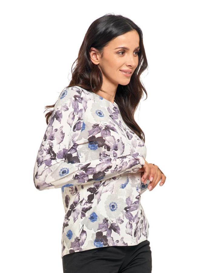 Bluza inflorata vatuita