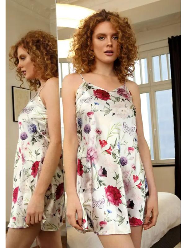 CĂMAȘĂ SATIN FLOWERS